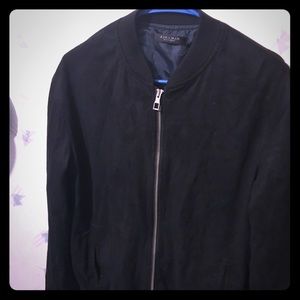 Black bomber jacket